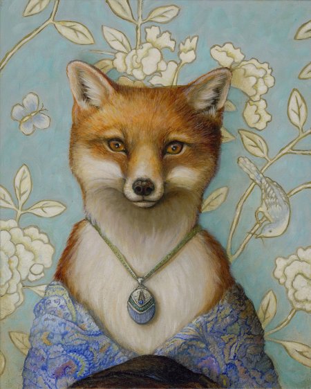 Картина с лисой
