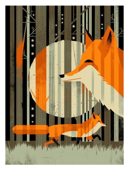 Стилизованная лиса