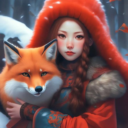 Девушка лиса