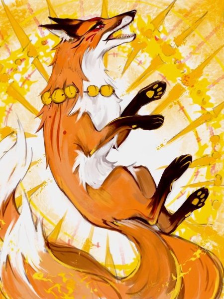 Кицунэ огненная лиса