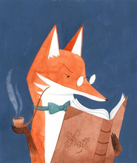 Лиса в скандинавском стиле