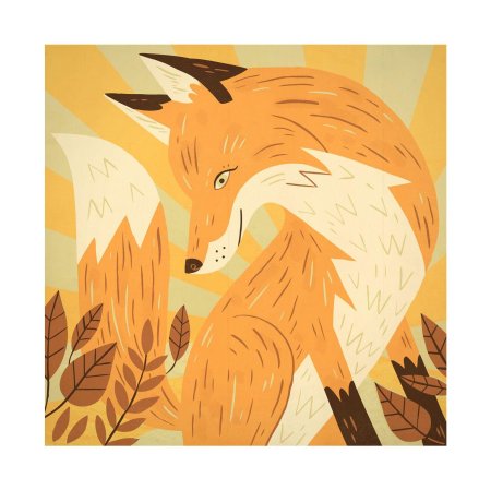 Стилизованная лиса