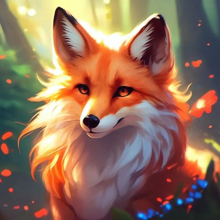 Красивая лиса рисунок