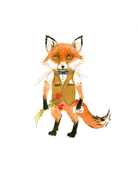 Лиса в одежде