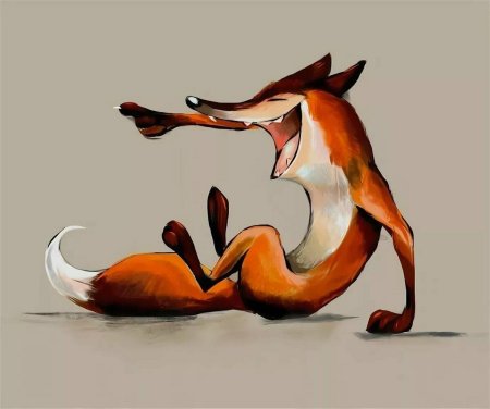Прикольные рисунки лисы