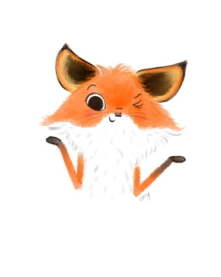 Смешная лиса