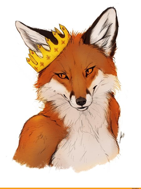 Лиса с короной
