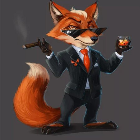 Лиса в костюме