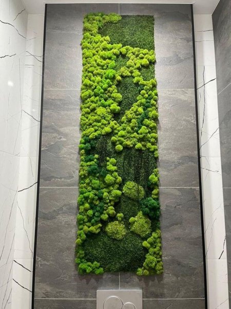 Вертикальное озеленение мхом