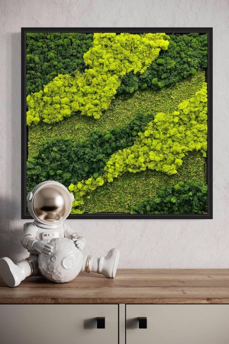 Стена со мхом