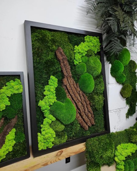 Декор из стабилизированного мха