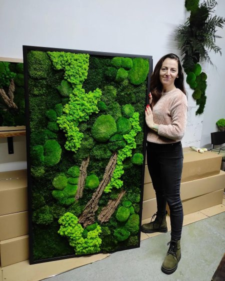 Декор из стабилизированного мха