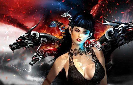 3д драконы девушки