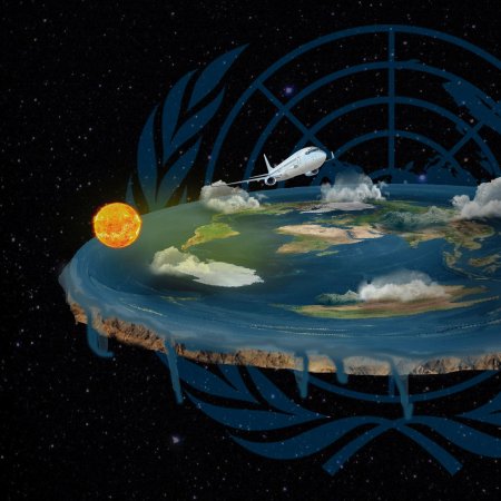 Макет плоской земли