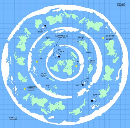 Карта плоской земли александра глиссона