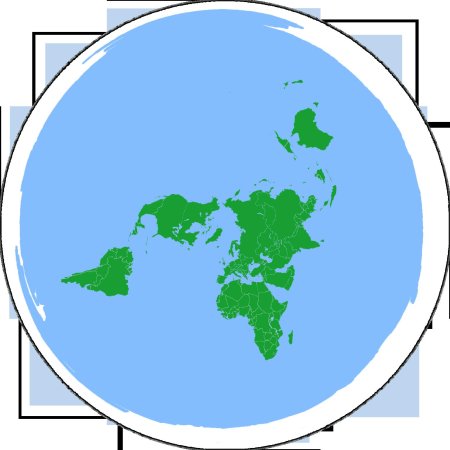 Плоская земля карта