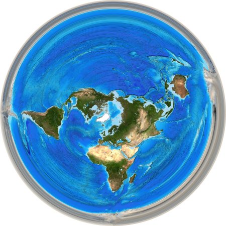 Плоская карта земли