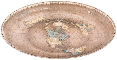 Карта плоской земли орландо фергюсона 1893