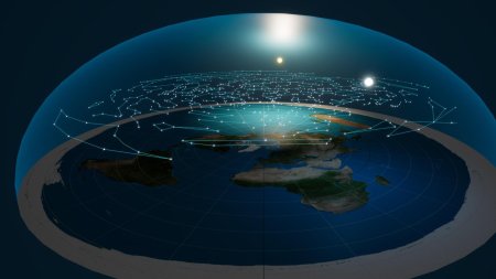 Наса карта плоской земли