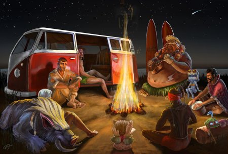 Посиделки у костра