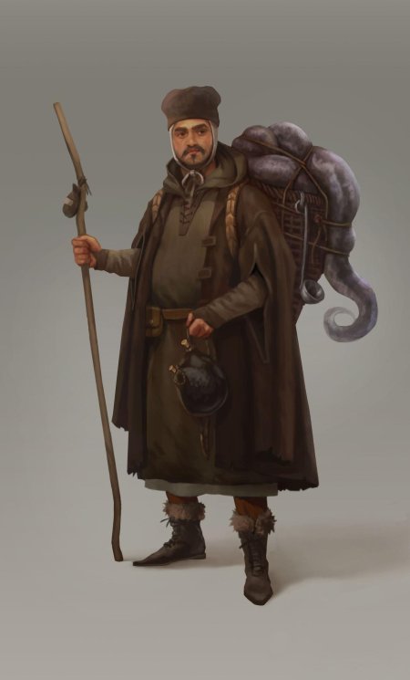 Одежда нищенки средневековья