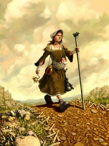 Странник с посохом