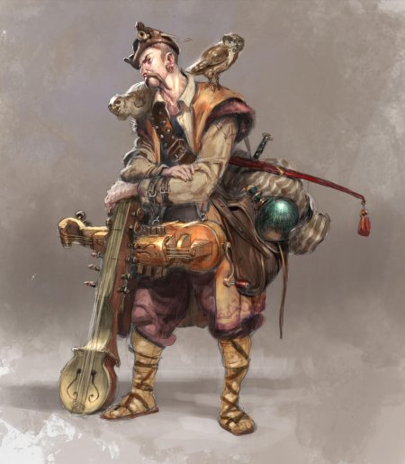 Полуэльф бард днд