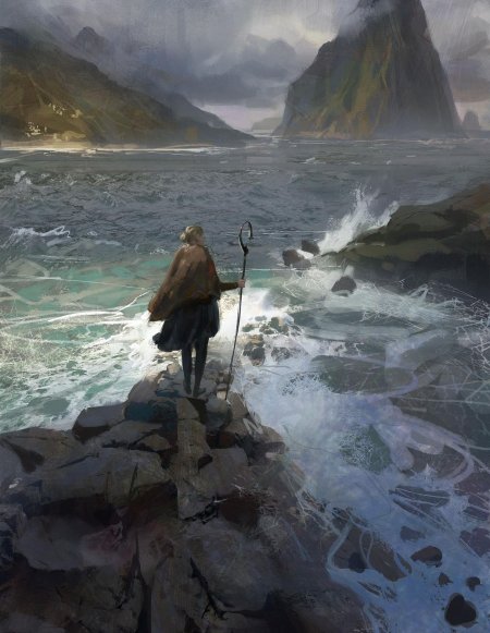 Странник геншин арт