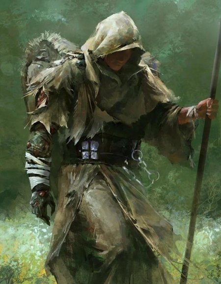 Эльф монах отшельник днд