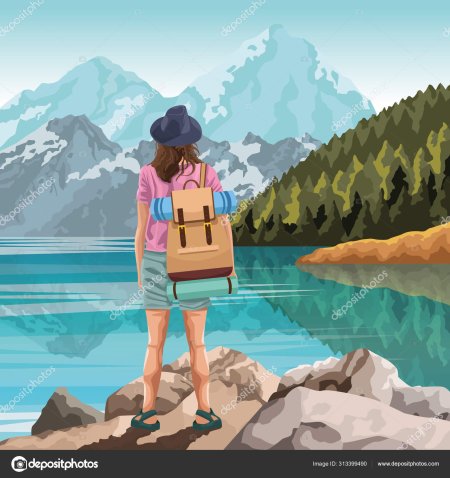 Девушка с рюкзаком