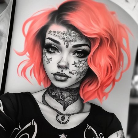 Девушка неформал