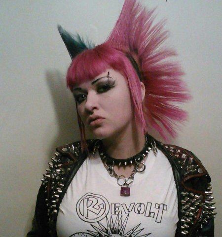 Панк прически женские