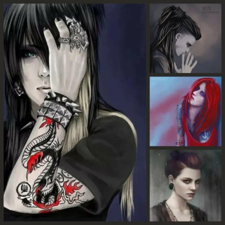 Парень неформал