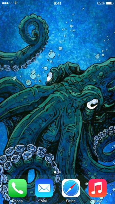 Рисунки осьминога