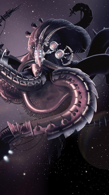 Робот с щупальцами