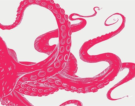 Щупальца осьминога рисунок