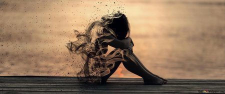 Грустная девушка