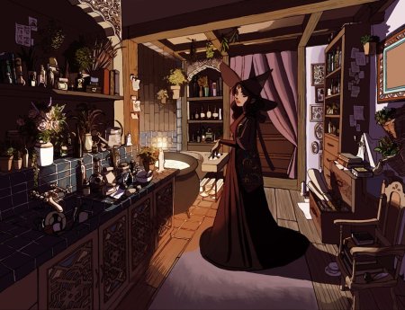 Ведьмин дом арт интерьер