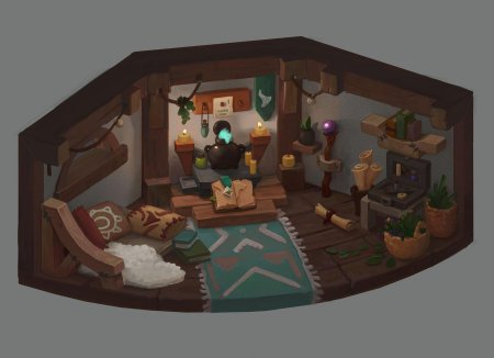 Домик ведьмы симс