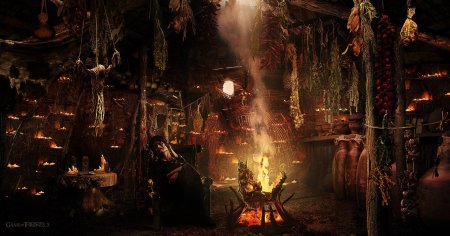 Хижина хагрида арт изнутри