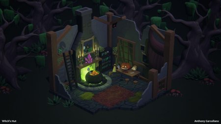 Домик ведьмы изометрия