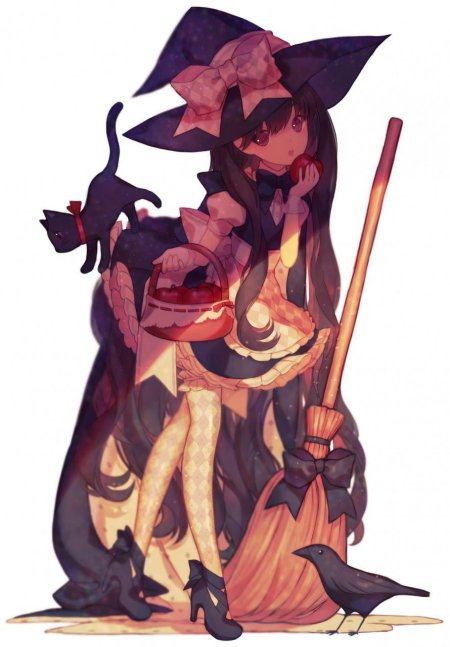 Аниме ведьмы хэллоуинские