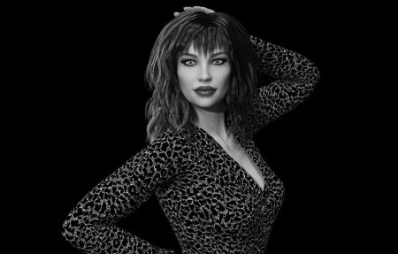 Д графика девушки