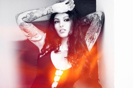 Девушки с татуировками обои