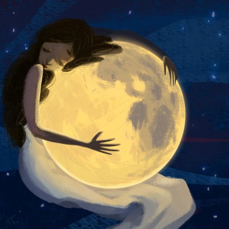 Девушка луна