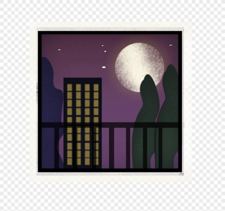 Ночные окна рисунок