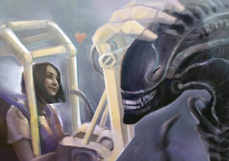 Чужой и девушка любовь