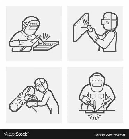 Раскраска сварщика для детей