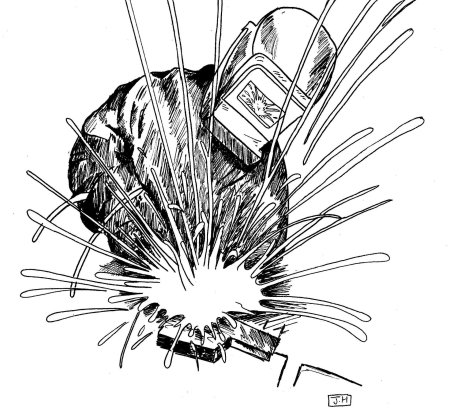 Векторное изображение сварщик