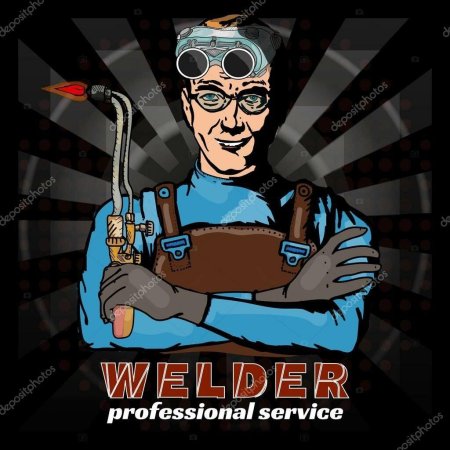 Поп арт сварщик